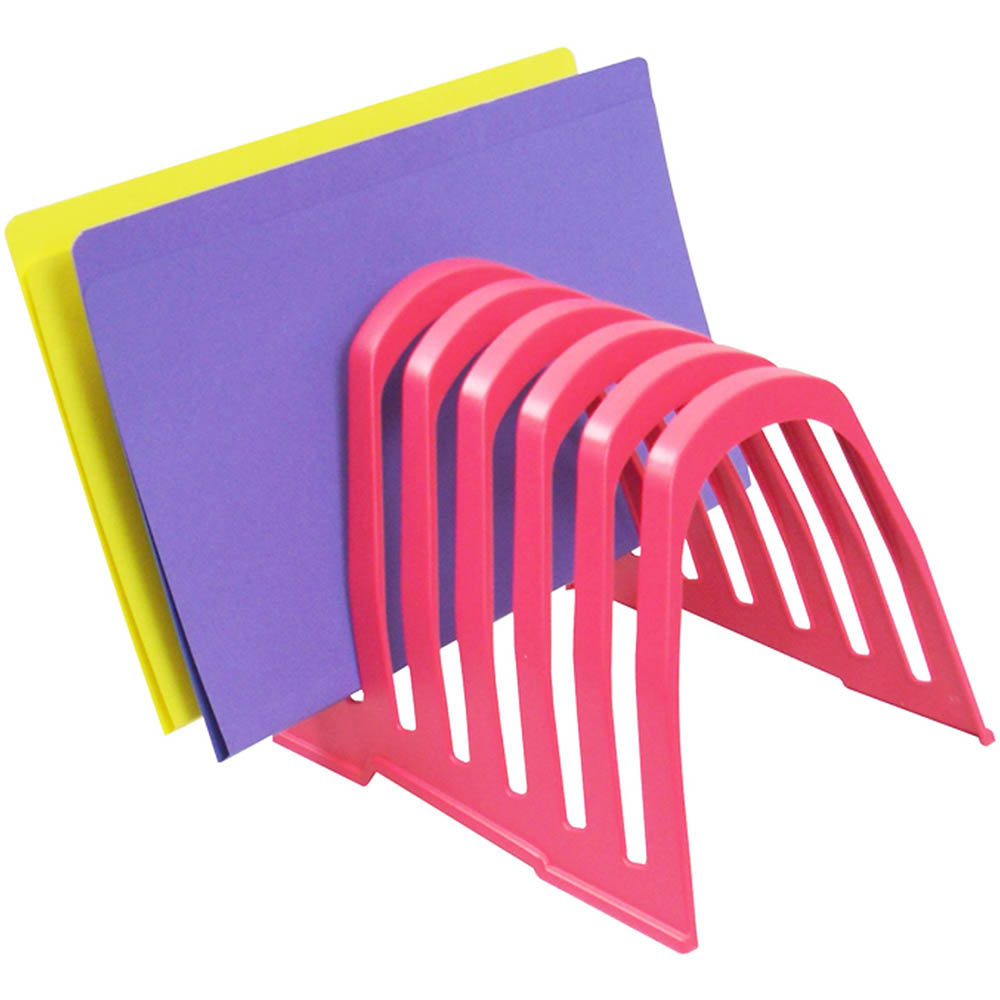 Image for ITALPLAST PLASTIC STEP FILE ORGANISER WATERMELON from Challenge Office Supplies