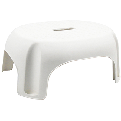 Image for ITALPLAST PLASTIC SINGLE STEP STOOL 296 X 387 X 210MM WHITE from Office Play