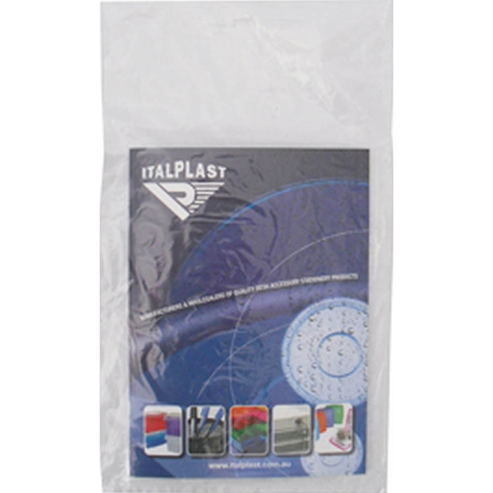 Image for ITALPLAST HEAT SEALER POLY BAGS LARGE 250 X 450MM X 25UM PACK 100 from Mitronics Corporation