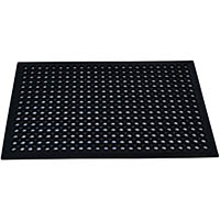 italplast anti-fatigue safewalk rubber mat 600 x 900mm black