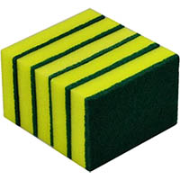 italplast scourer sponge heavy duty pack 5