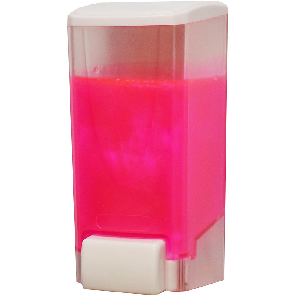 Image for ITALPLAST LIQUID HAND SOAP DISPENSER 600ML WHITE from Mercury Business Supplies