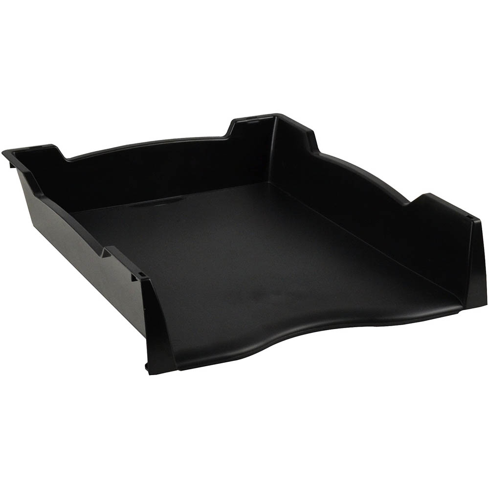Image for ITALPLAST GREENR RECYCLED DOCUMENT TRAY A4 BLACK from BusinessWorld Computer & Stationery Warehouse