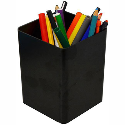 Image for ITALPLAST JUMBO PENCIL CUP BLACK from Positive Stationery