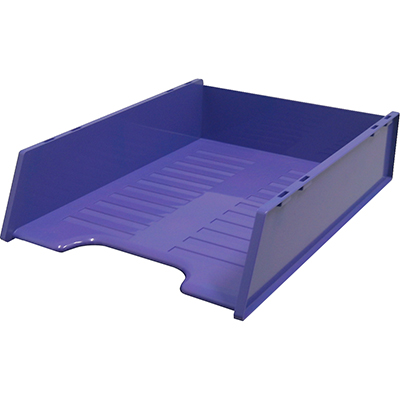 Image for ITALPLAST MULTI FIT DOCUMENT TRAY A4 GRAPE from York Stationers