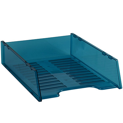 Image for ITALPLAST MULTI FIT DOCUMENT TRAY A4 NEON BLUE from BusinessWorld Computer & Stationery Warehouse