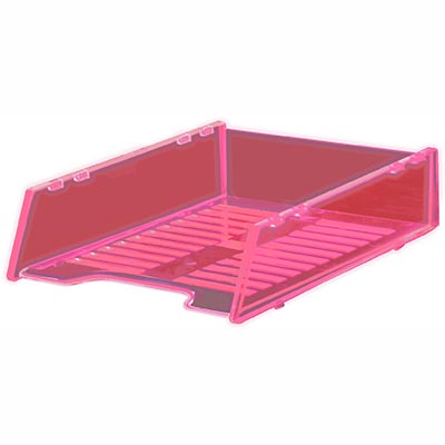 Image for ITALPLAST MULTI FIT DOCUMENT TRAY A4 NEON RED from Olympia Office Products