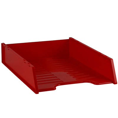 Image for ITALPLAST MULTI FIT DOCUMENT TRAY A4 RED from Olympia Office Products