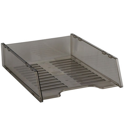 Image for ITALPLAST MULTI FIT DOCUMENT TRAY A4 SMOKE from Office Heaven