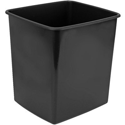 Image for ITALPLAST GREENR RECYCLED TIDY BIN 15 LITRE BLACK from Clipboard Stationers & Art Supplies