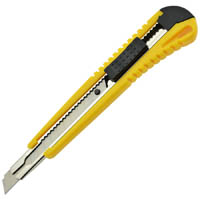 italplast i850 heavy duty cutting knife 9mm yellow/black
