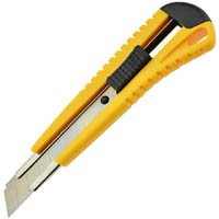 italplast i851 heavy duty cutting knife 18mm yellow/black