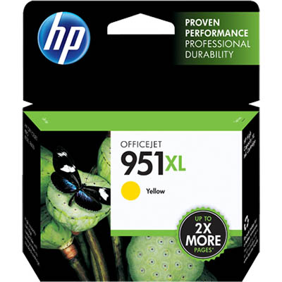 Image for HP CN048AA 951XL INK CARTRIDGE HIGH YIELD YELLOW from Office Heaven