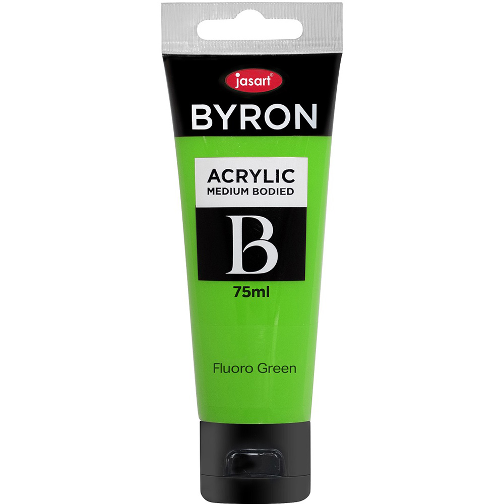 Image for JASART BYRON ACRYLIC PAINT 75ML FLUORO GREEN from Prime Office Supplies