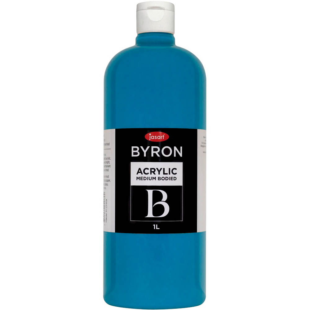 Image for JASART BYRON ACRYLIC PAINT 1 LITRE COBALT BLUE HUE from Office Heaven