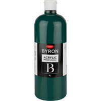 jasart byron acrylic paint 1 litre forest green