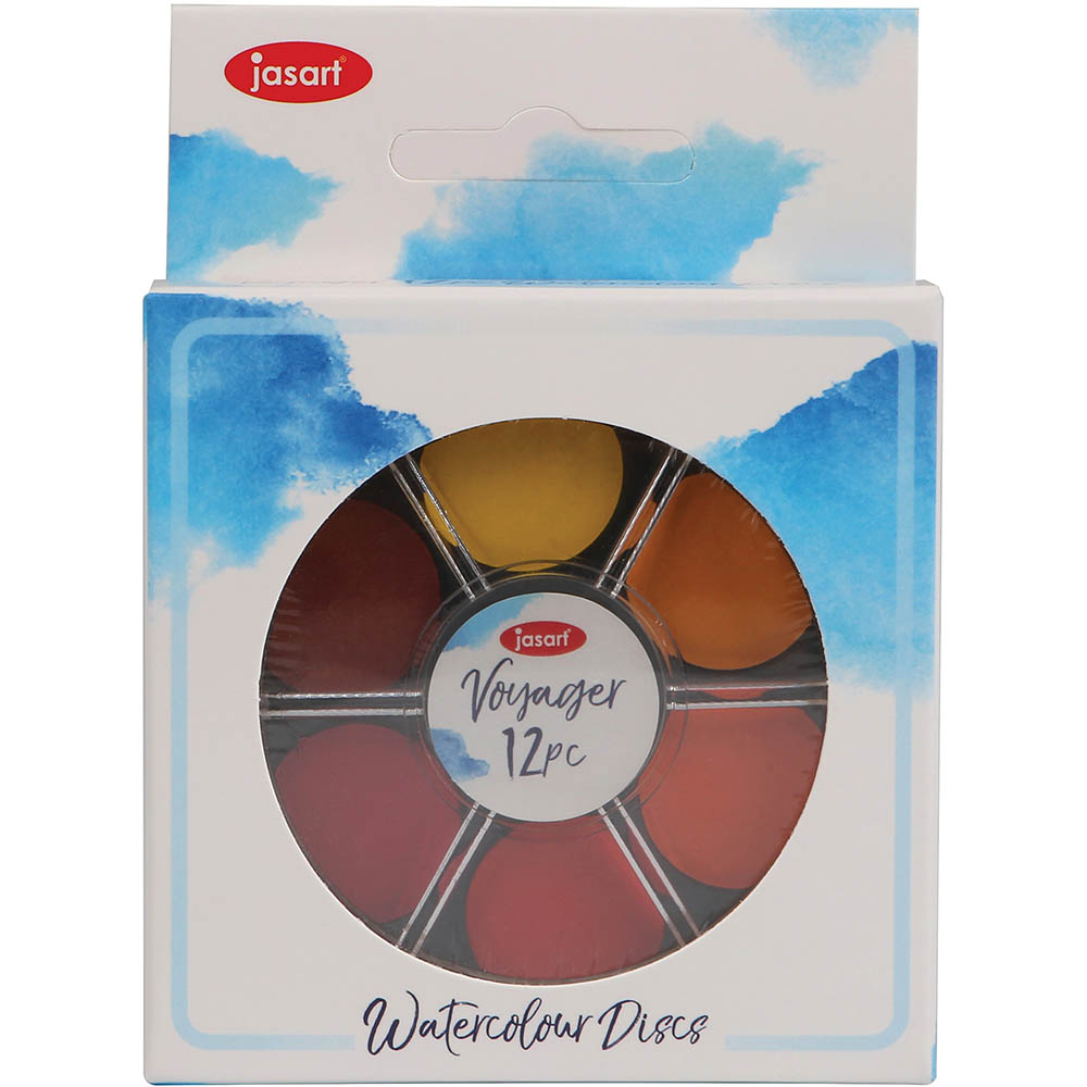 JASART VOYAGER WATERCOLOUR PAINT DISC ASSORTED PACK 12 |  | 7101143i