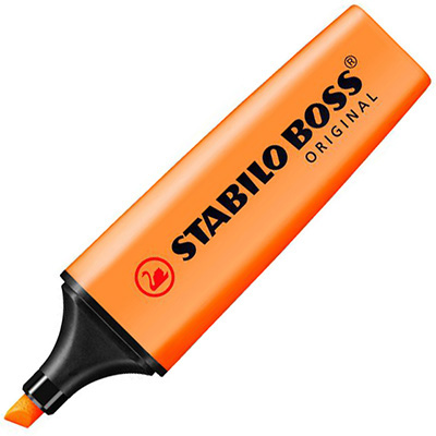 Image for STABILO BOSS HIGHLIGHTER CHISEL ORANGE from Mercury Business Supplies