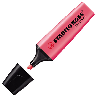STABILO BOSS HIGHLIGHTER CHISEL PINK |  | 7011650