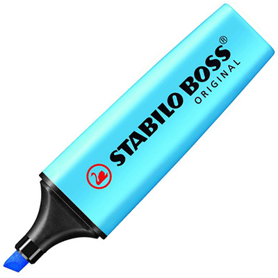 STABILO BOSS HIGHLIGHTER CHISEL BLUE |  | 7004285