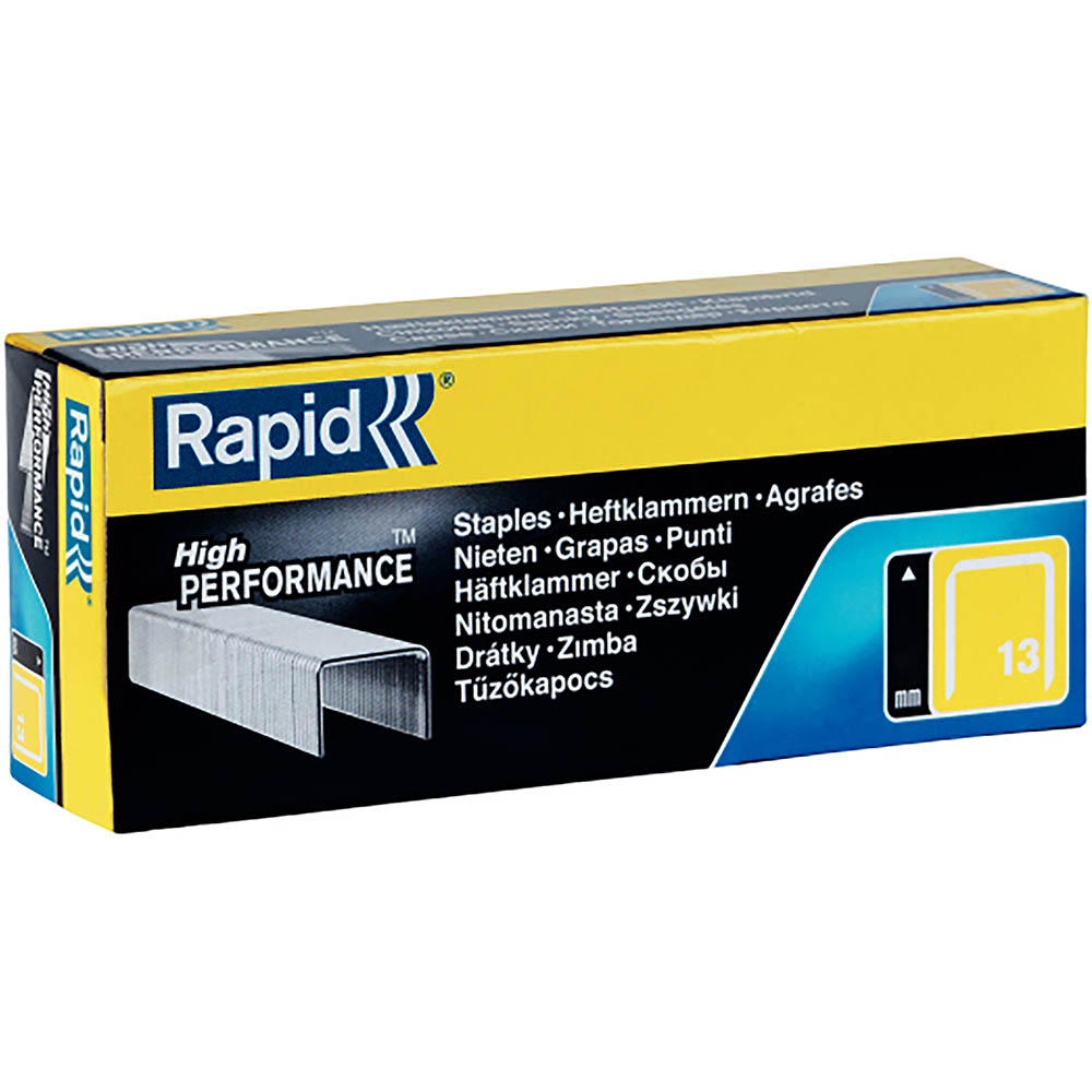 Image for RAPID HIGH PERFORMANCE STAPLES 13/4 BOX 5000 from York Stationers
