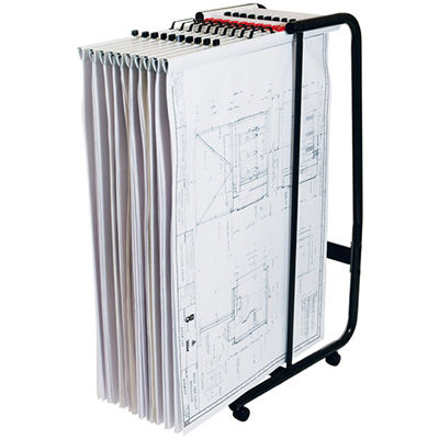 Image for PLANHORSE MOBILE TROLLEY 10 CLAMP CAPACITY A0 BLACK from Office Fix - WE WILL BEAT ANY ADVERTISED PRICE BY 10%