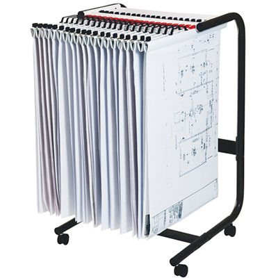 Image for PLANHORSE MOBILE TROLLEY 20 CLAMP CAPACITY A1 BLACK from Clipboard Stationers & Art Supplies
