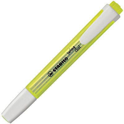 Image for STABILO SWING COOL HIGHLIGHTER CHISEL YELLOW from Prime Office Supplies