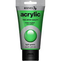 reeves premium acrylic paint 75ml tube light green