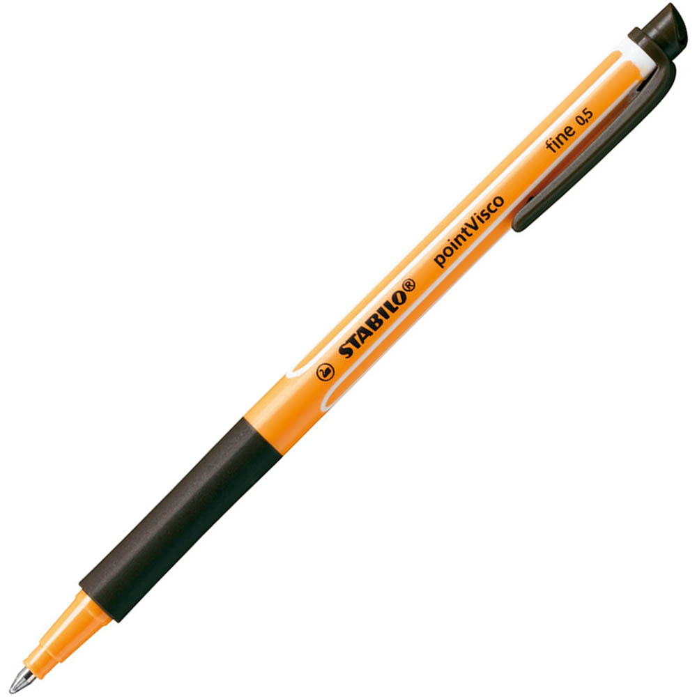 Image for STABILO POINT VISCO GEL ROLLERBALL PEN 0.5MM BLACK from BusinessWorld Computer & Stationery Warehouse