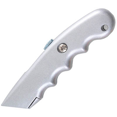 Image for CELCO UTILITY KNIFE METAL MANUAL LOCK 19MM SILVER from York Stationers