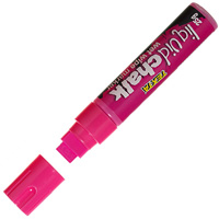 texta jumbo liquid chalk marker wet wipe chisel 15mm pink
