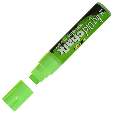 Image for TEXTA JUMBO LIQUID CHALK MARKER WET WIPE CHISEL 15MM GREEN from That Office Place PICTON