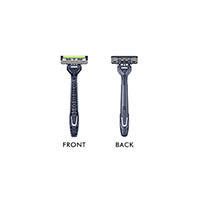 livingstone disposable shaving razors triple blade with handle and lubricating strip blue box 10