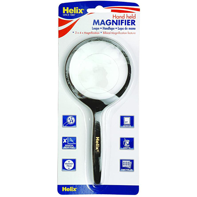 Image for HELIX MAGNIFYING GLASS 75MM BLACK from Mitronics Corporation