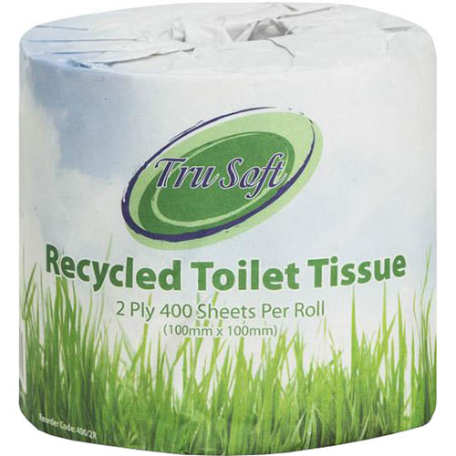 Image for REGAL ECO RECYCLED TOILET ROLL WRAPPED 2-PLY 400 SHEET WHITE from Challenge Office Supplies