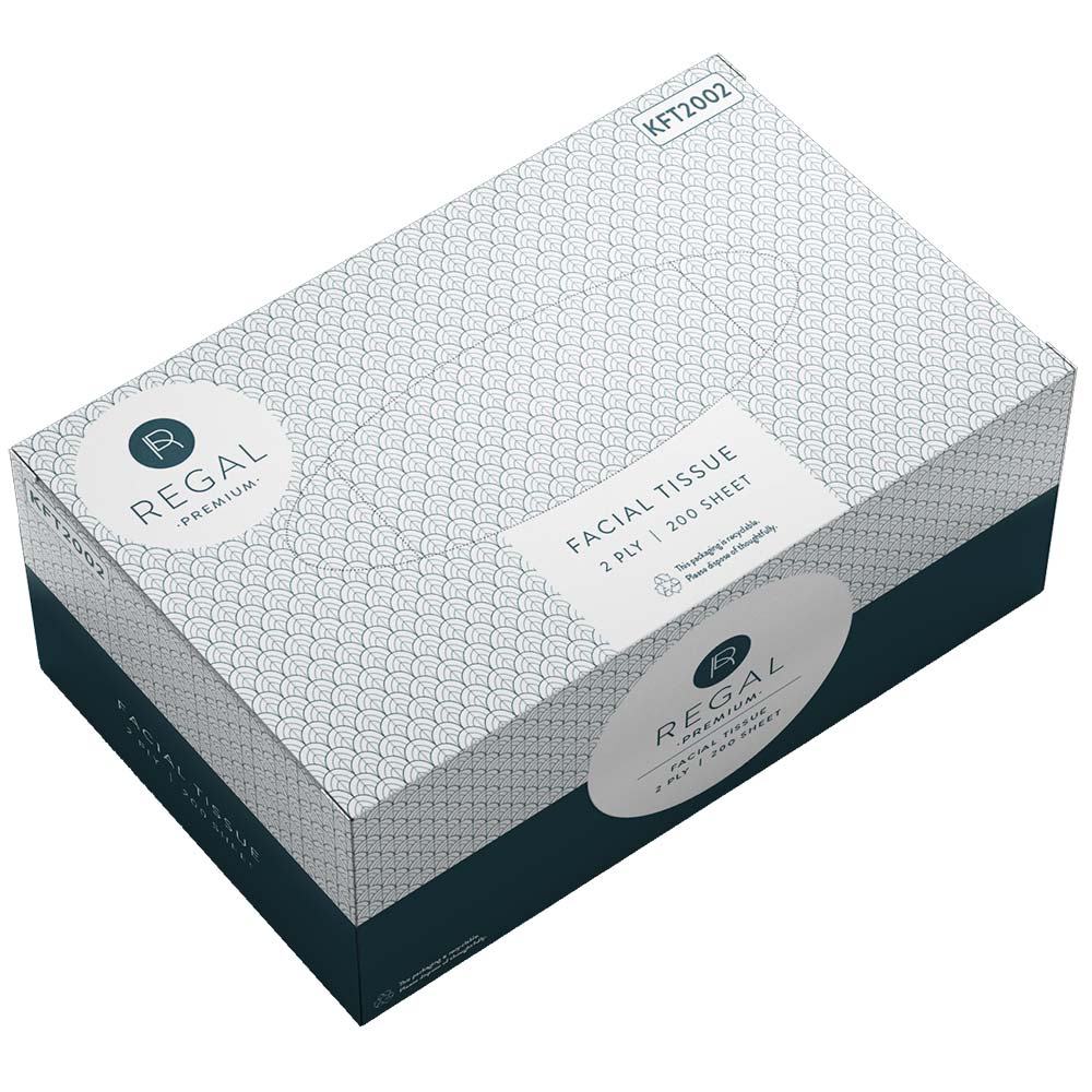 Image for REGAL FACIAL TISSUES 2-PLY BOX 200 from Office Fix - WE WILL BEAT ANY ADVERTISED PRICE BY 10%