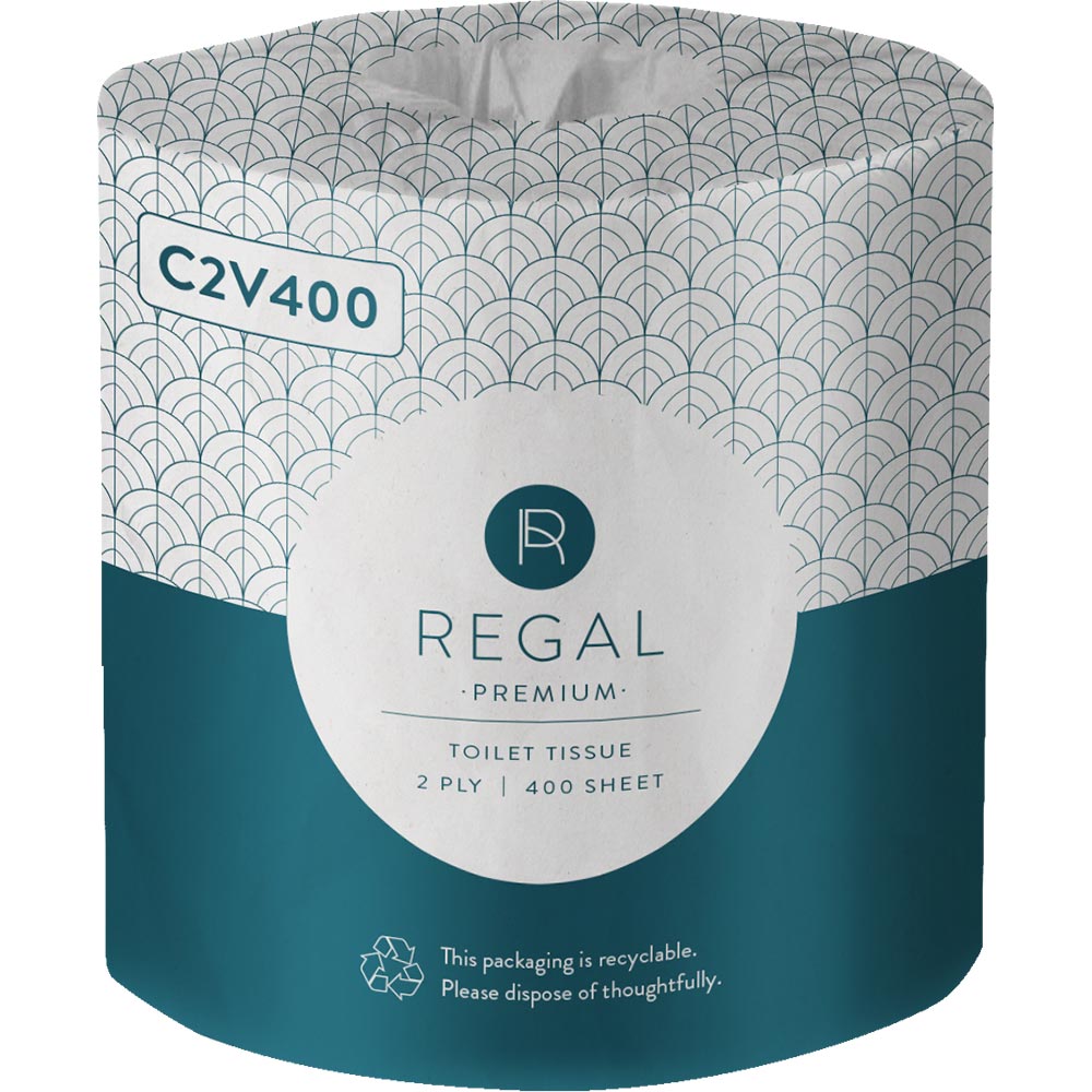 REGAL PREMIUM TOILET ROLL WRAPPED 2-PLY 400 SHEET WHITE |  | 7010817