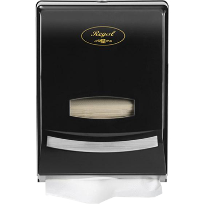 Image for REGAL SLIMLINE HAND TOWEL DISPENSER BLACK from Olympia Office Products