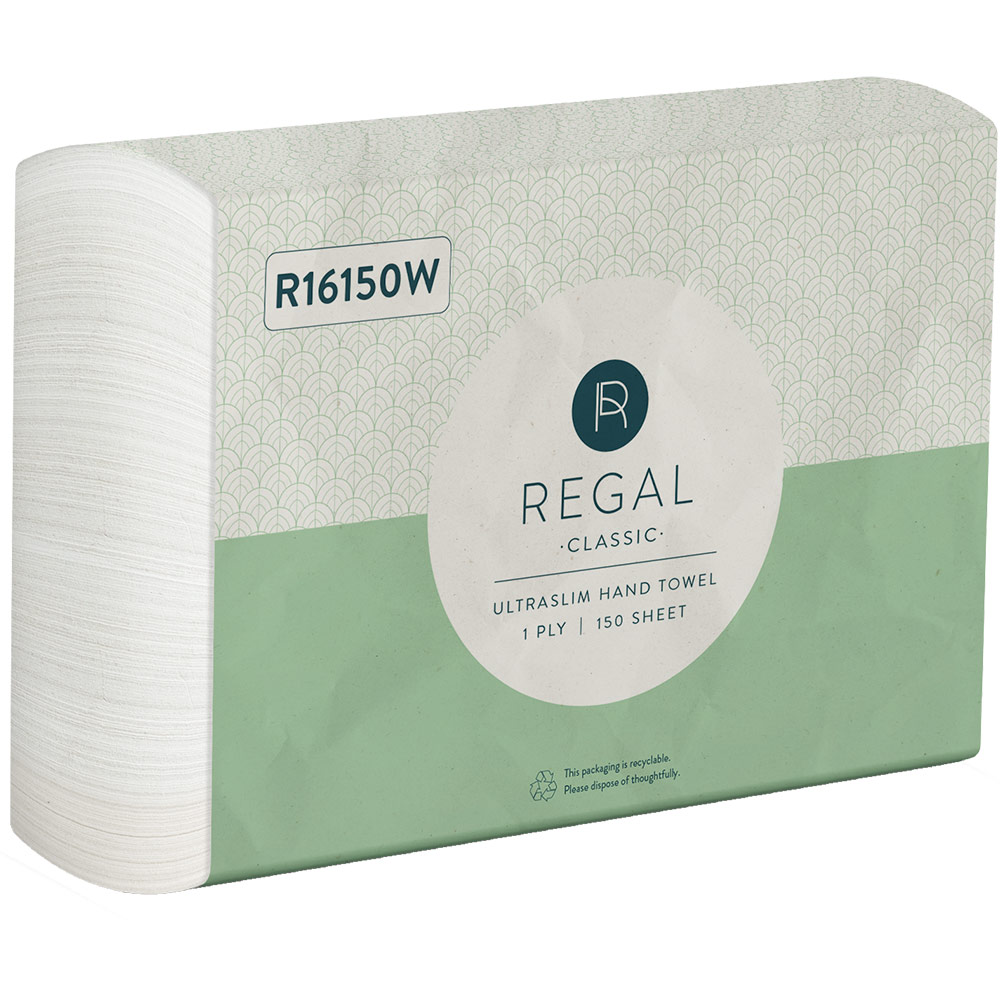 Image for REGAL ECONOMY INTERLEAVED HAND TOWEL 220 X 230MM 150 SHEETS from That Office Place PICTON