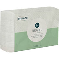 regal slimline interleaved hand towel 1-ply 220 x 225mm 250 sheet