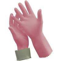 oates silver lined rubber gloves size 7 pink