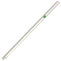 biopak biostraw straw 6 x 197mm white pack 250