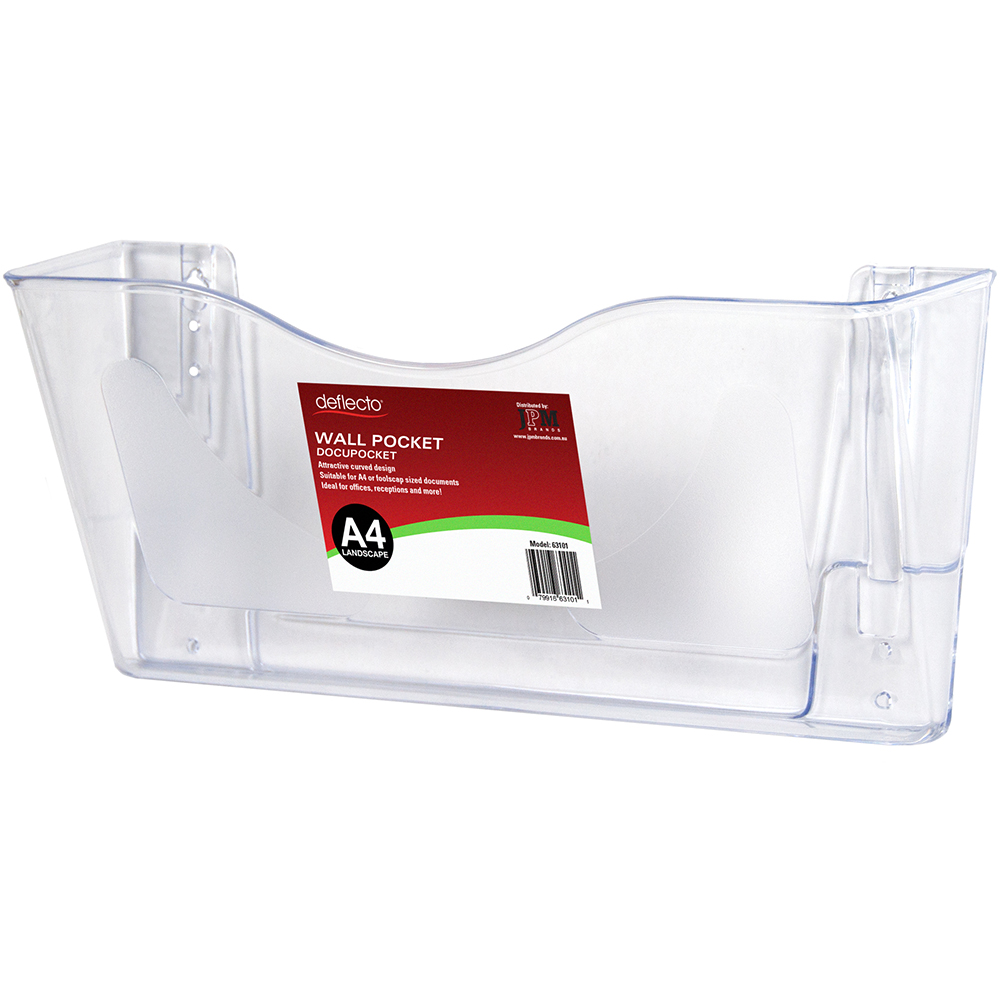 DEFLECTO DOCUPOCKET WALL POCKET LANDSCAPE A4 CLEAR |  | 7003121