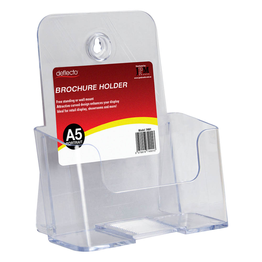 Image for DEFLECTO BROCHURE HOLDER A5 CLEAR from York Stationers