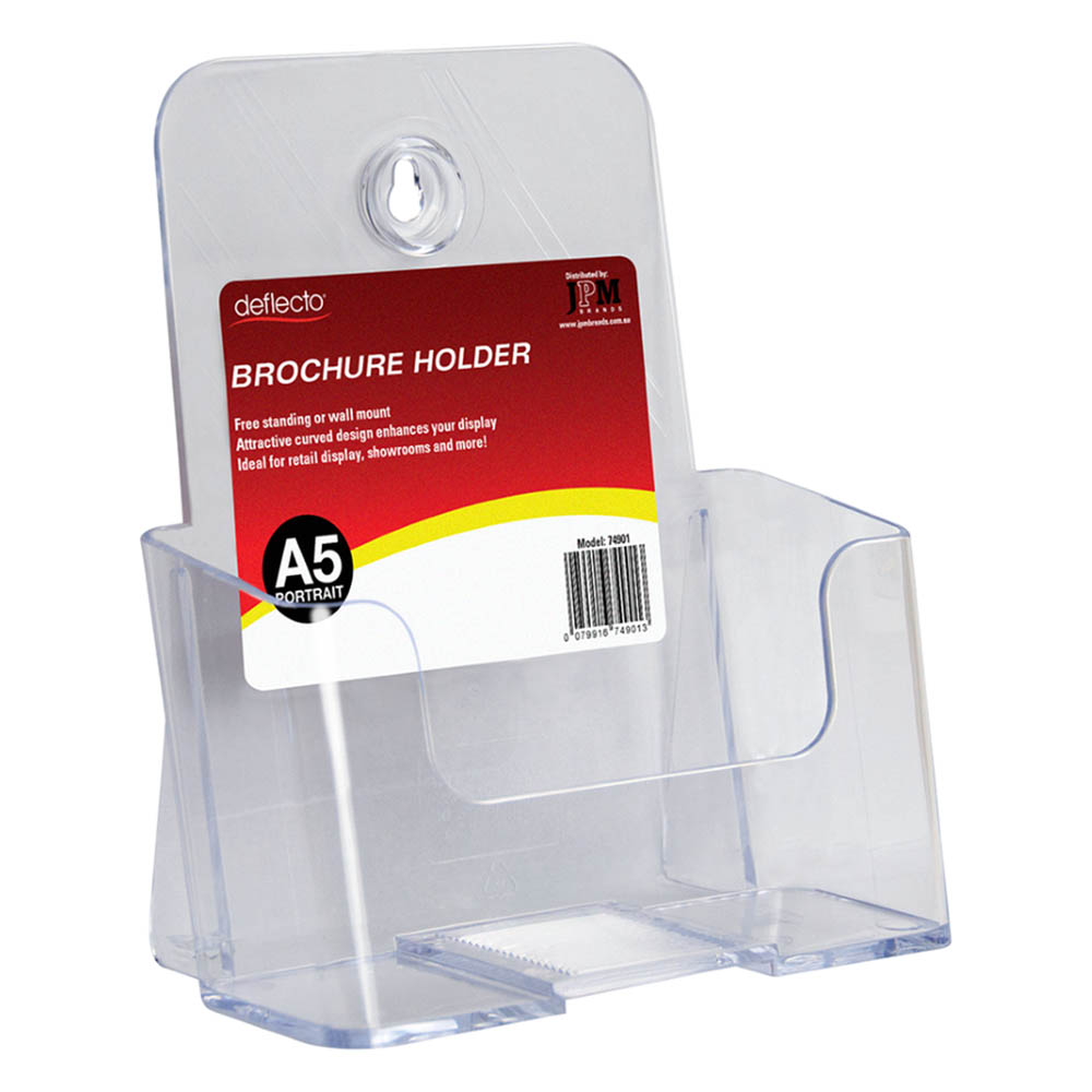 Image for DEFLECTO BROCHURE HOLDER A5 CLEAR from SNOWS OFFICE SUPPLIES - Brisbane Family Company