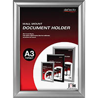 deflecto document holder wall mount a3 silver