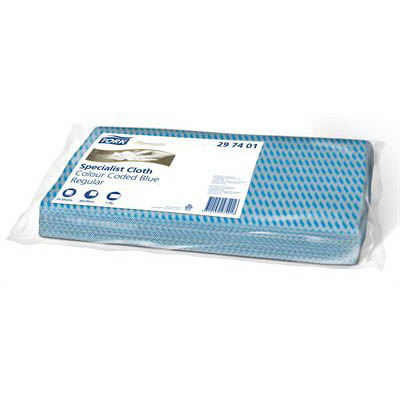 Image for TORK 297401 MULTI-PURPOSE CLEANING CLOTH 300 X 600MM BLUE PACK 25 SHEETS from Mitronics Corporation