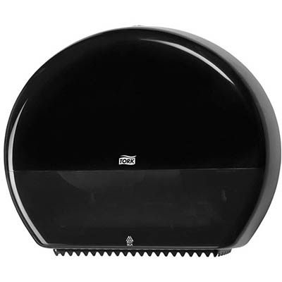 Image for TORK 554038 T1 JUMBO TOILET ROLL DISPENSER BLACK from Olympia Office Products