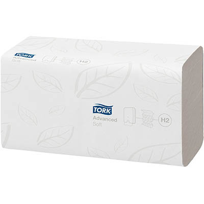 Image for TORK 120289 H2 XPRESS ADVANCED MULTIFOLD SOFT HAND TOWEL 2-PLY 212 X 255MM WHITE CARTON 21 from That Office Place PICTON